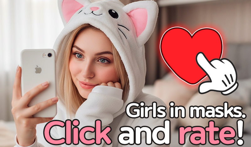 Girls in masks. Click and rate! game cover