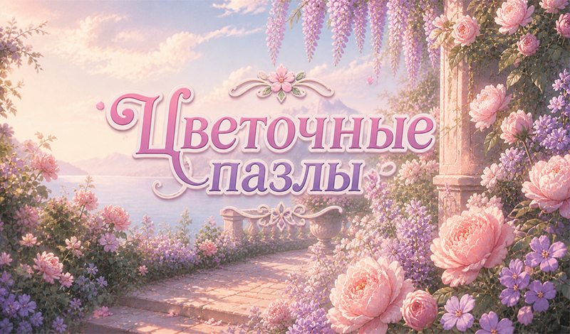 Цветочные пазлы game cover