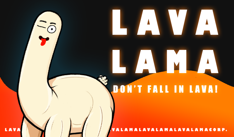 LAVA LAMA: Don't Fall In Lava game cover