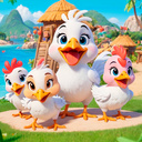 Funy chicken farm