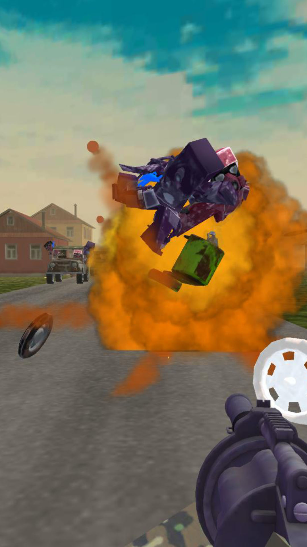 Obby: Shooter on Cars screenshot 9