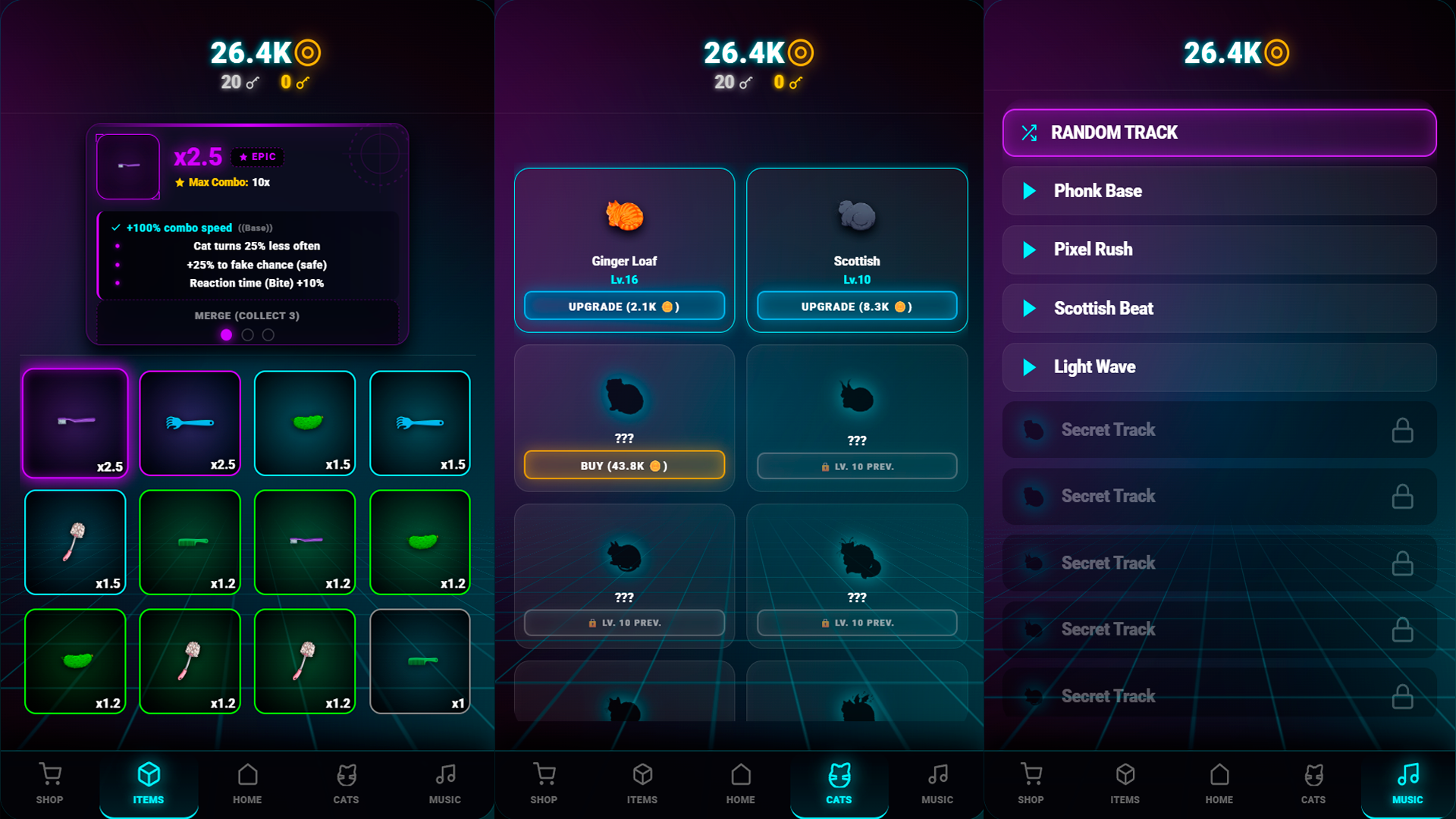 Scratch the Cat: Phonk Clicker — screenshot 2