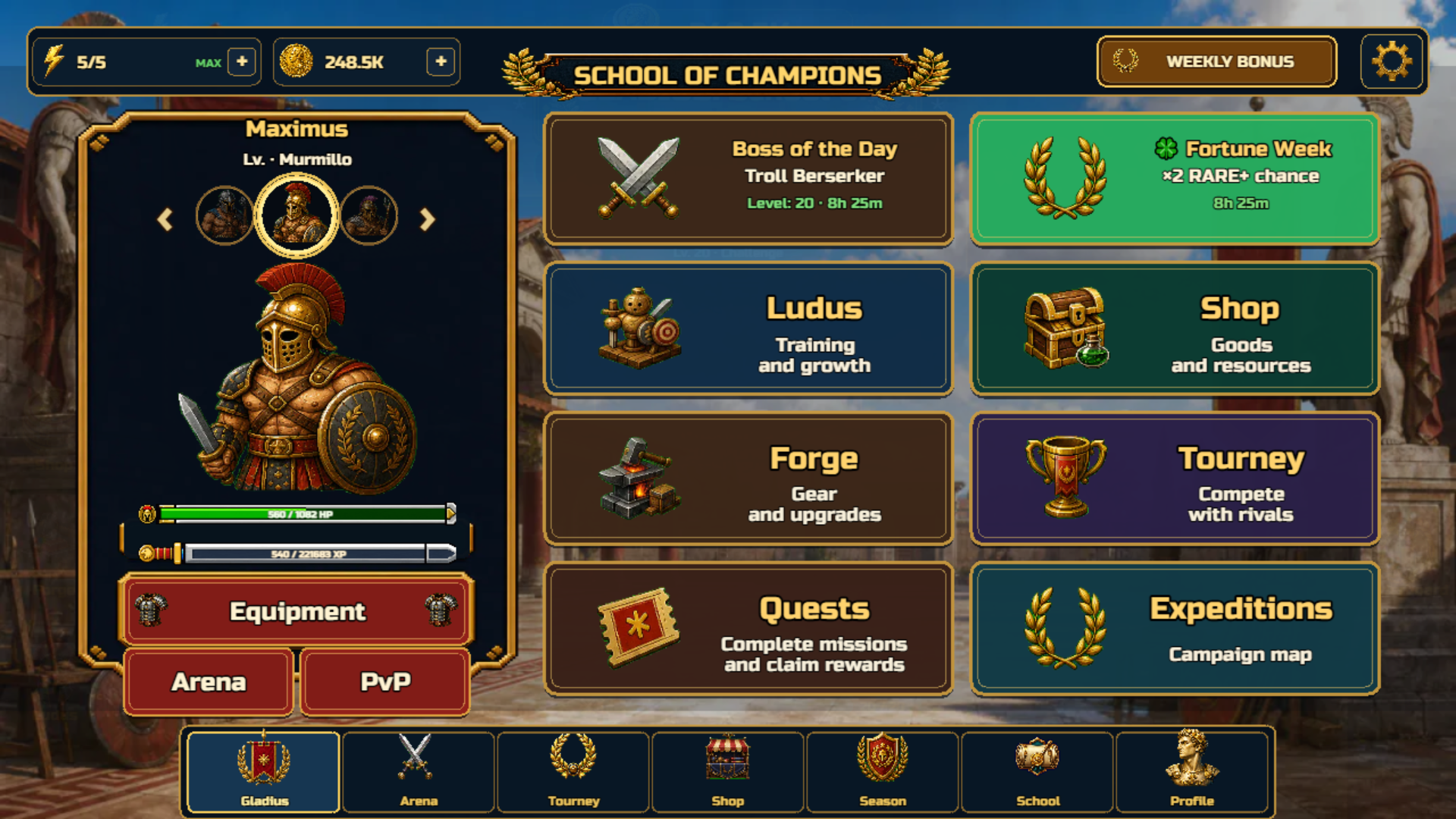 Gladius: School of Champions — screenshot 1