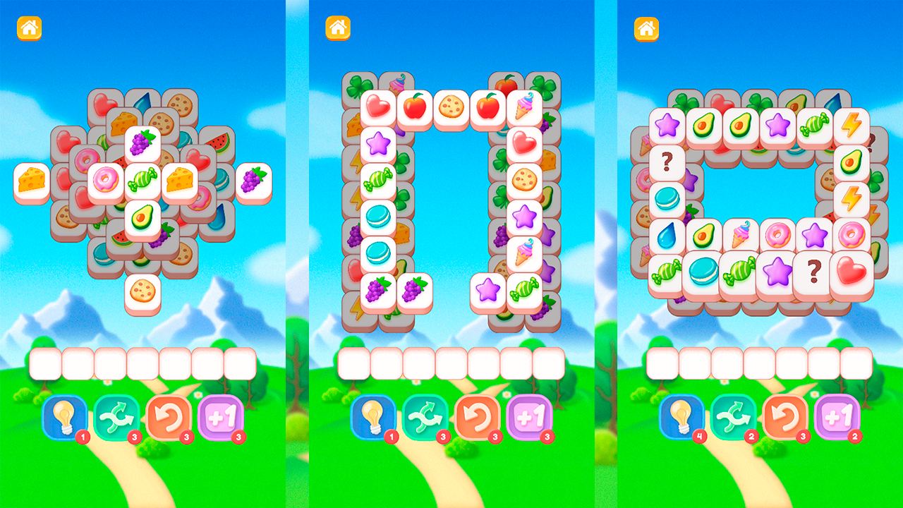 Vegetable Mahjong: Match Three screenshot