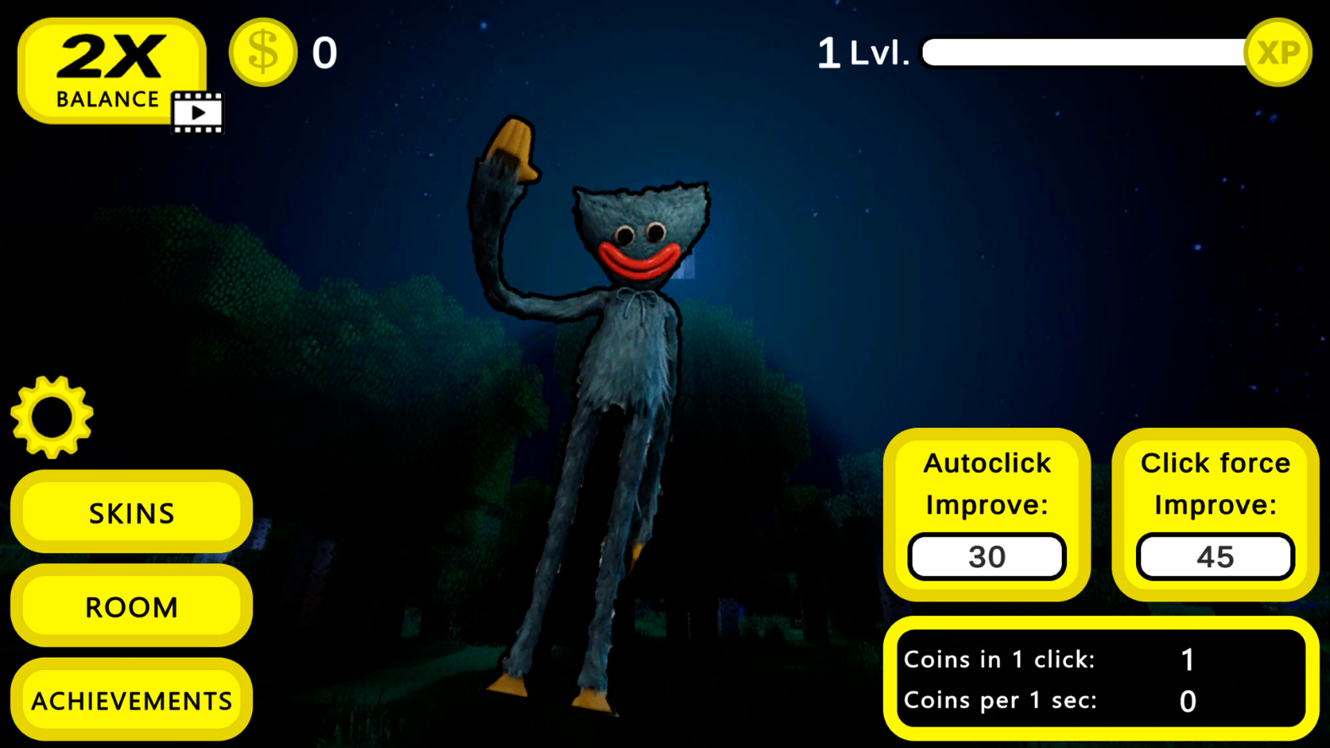 Clicker Monsters: Fnaf, HagiWagi, Verity, Granny screenshot 1