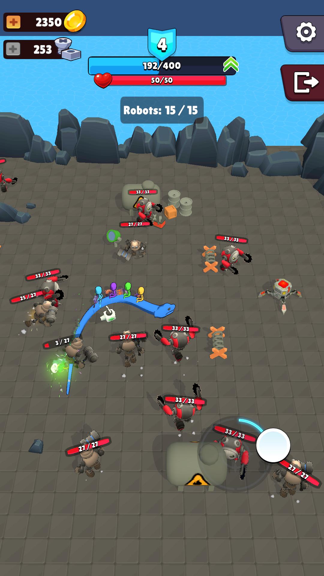 Army on Snake: Robots Attack screenshot 7