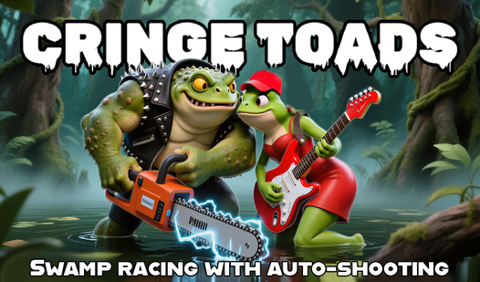 Cringe Toads: swamp racing with auto-shooting  loading=