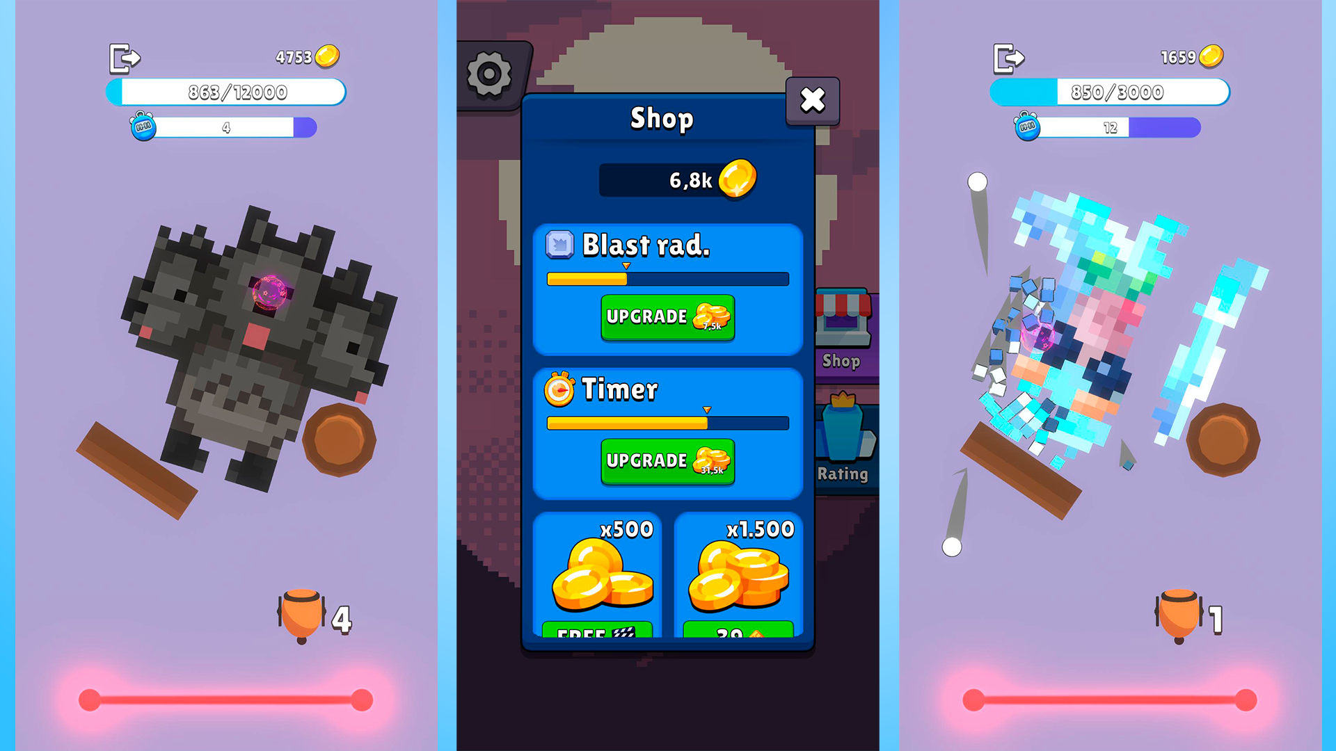 Obby Pets: Pixel Destroyer — screenshot 1