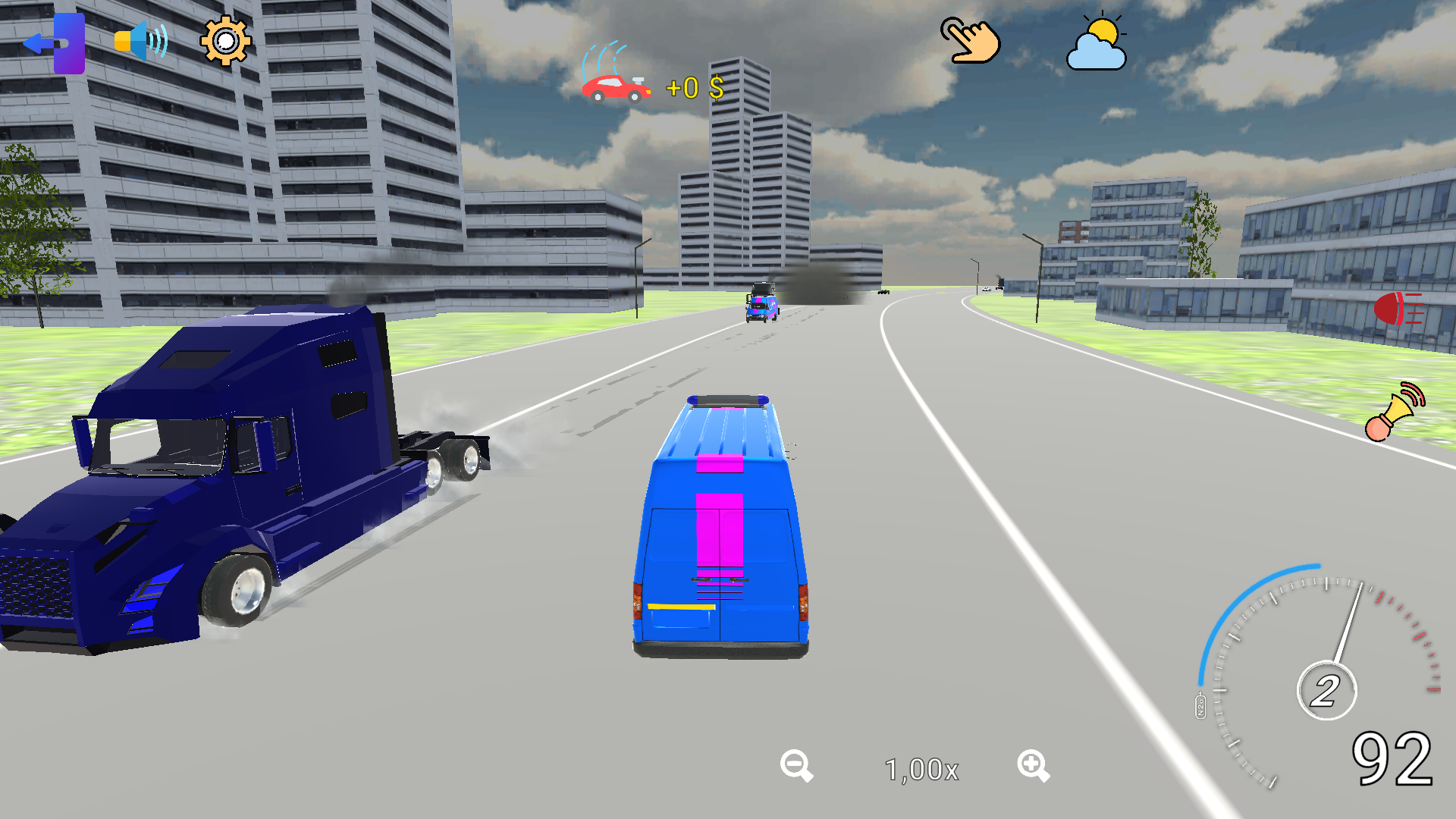 Traffic Weaving: Night Drive 200 km screenshot 2