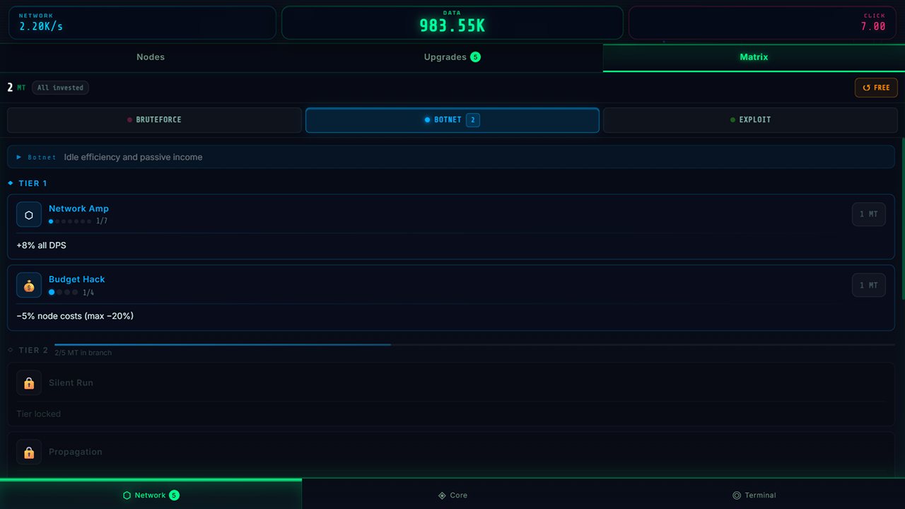 Signal Empire: cyberpunk clicker — screenshot 6
