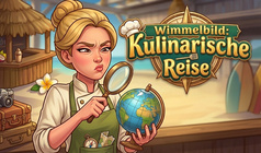 Wimmelbild: Kulinarische Reise