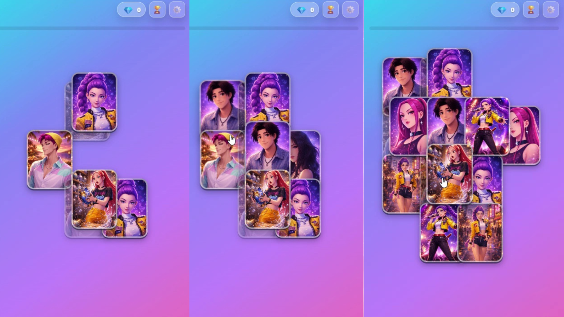 K-pop. Mahjong Huntrix — screenshot 2