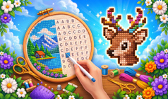 Cross Stitch by Numbers: Pixel Art