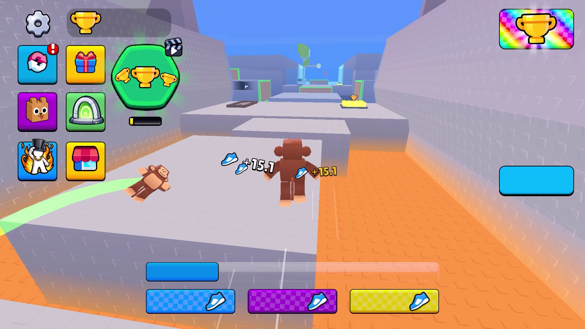 +1 Speed - Monkey Parkour Obby screenshot