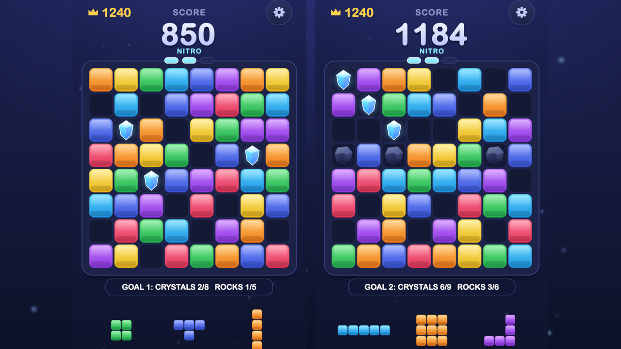 Nitro Blocks: Crystal Goal — screenshot 1