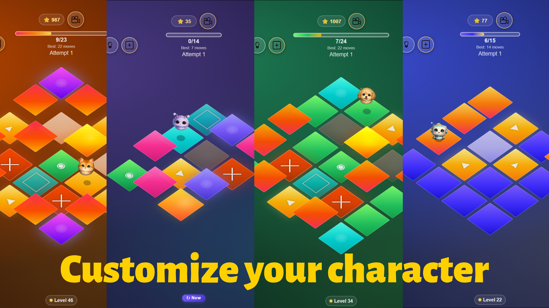 Puzzle: Floating Tiles! — screenshot 3