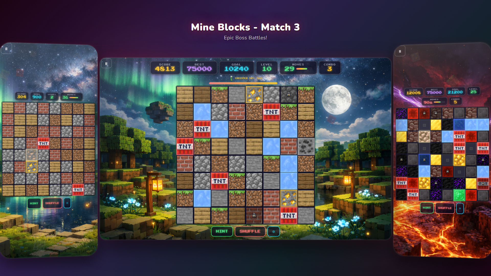 Mine Blocks - Match 3 — screenshot 1