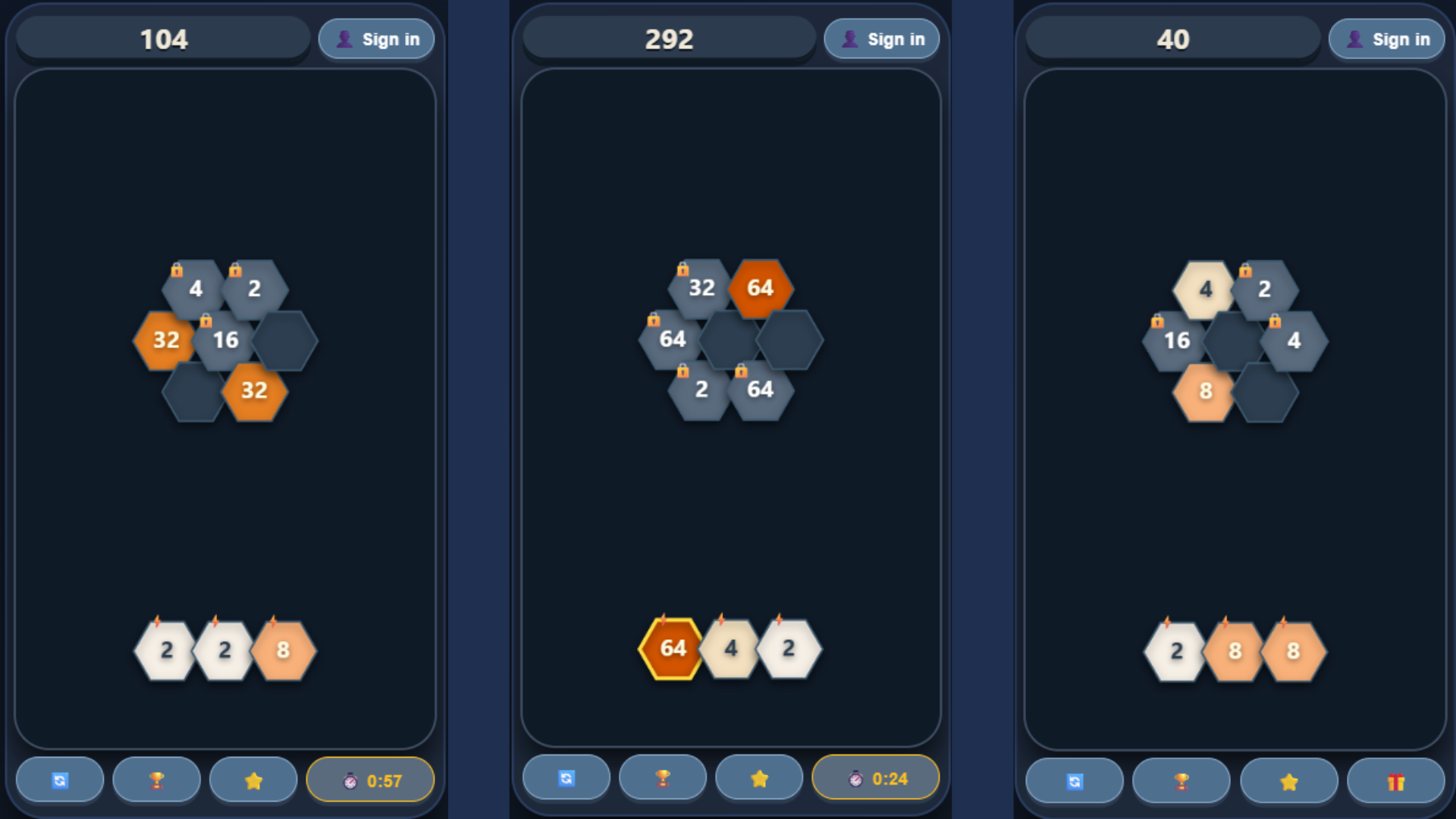 Hexa 2048 Sort — screenshot 2