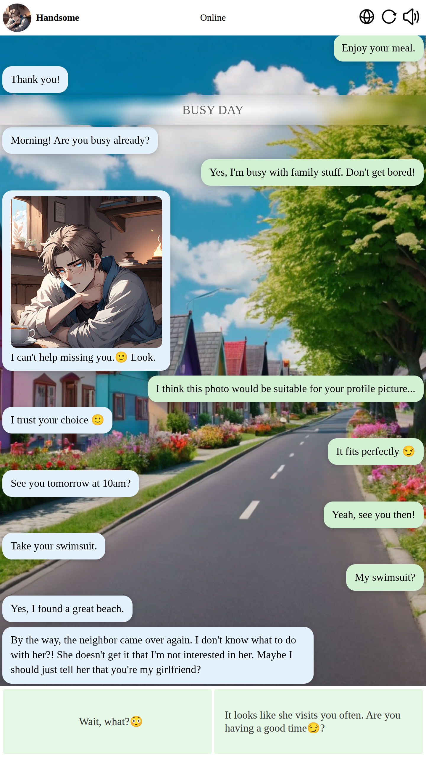 Chat with a handsome guy screenshot 3