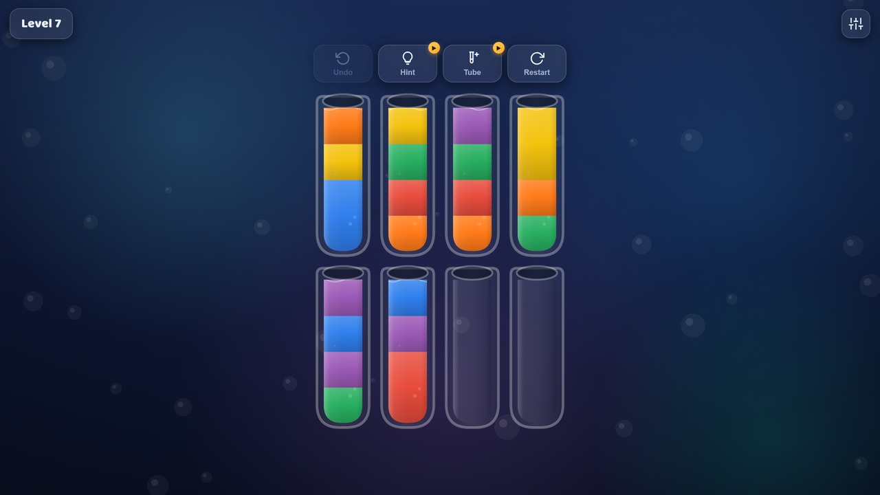 Tubes: Water Sort — screenshot 3