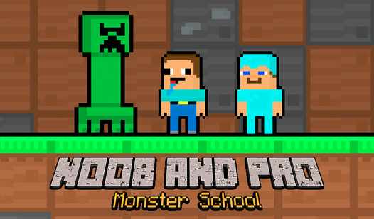 Noob and Pro Monster School