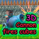 3D Cannon fires cubes