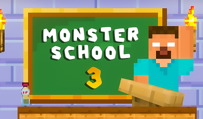 Monster School 3 game cover