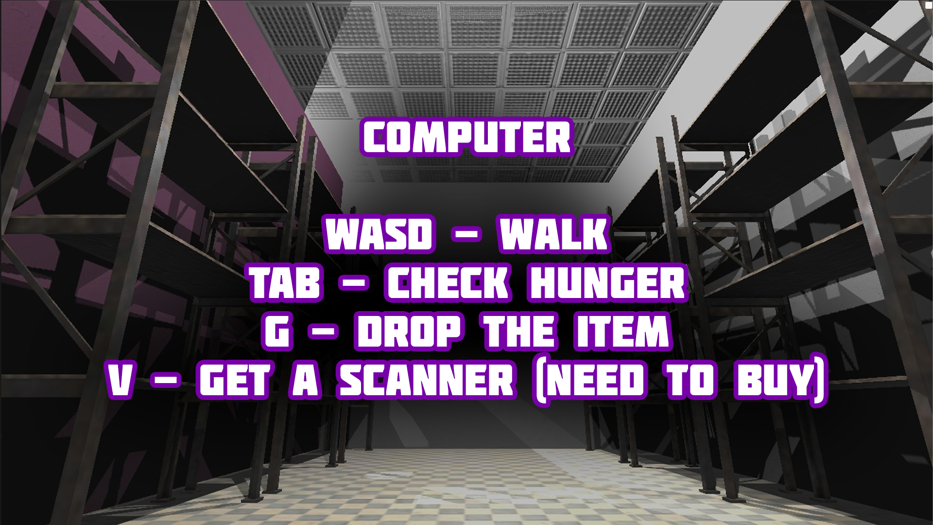 Simulator of an order pick-up point. screenshot