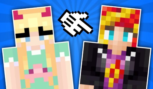 The evolution of skins for girls in the Mine!