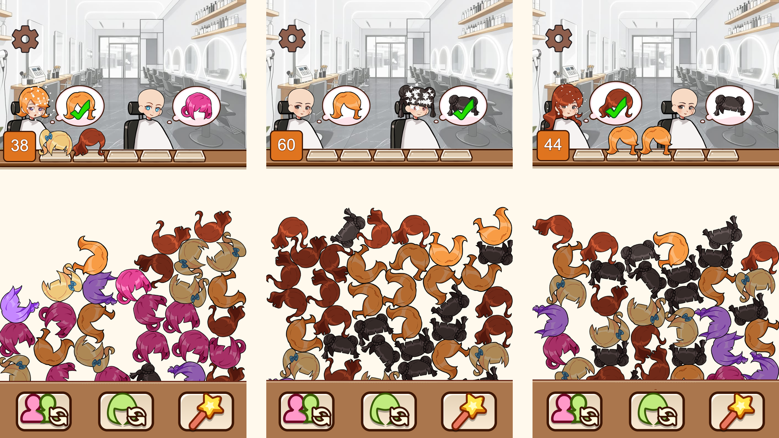 Hairstyle Pair Elimination — screenshot 2