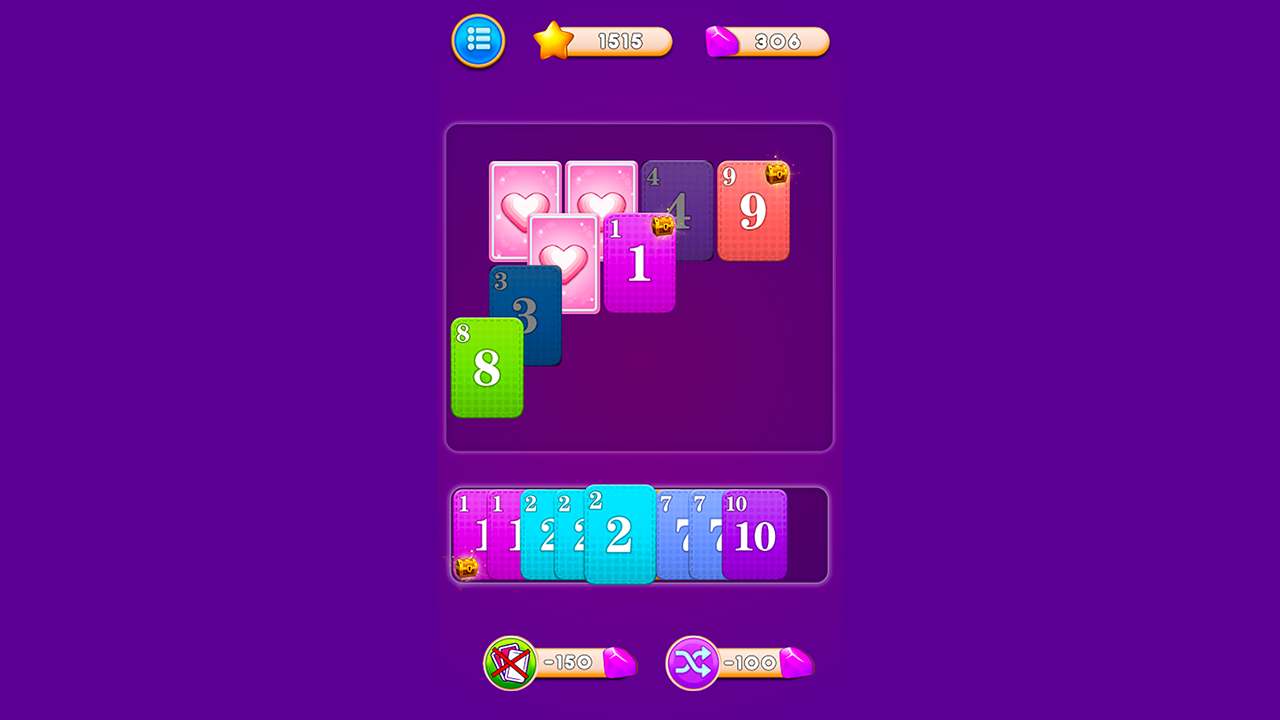 Collect Three Cards screenshot