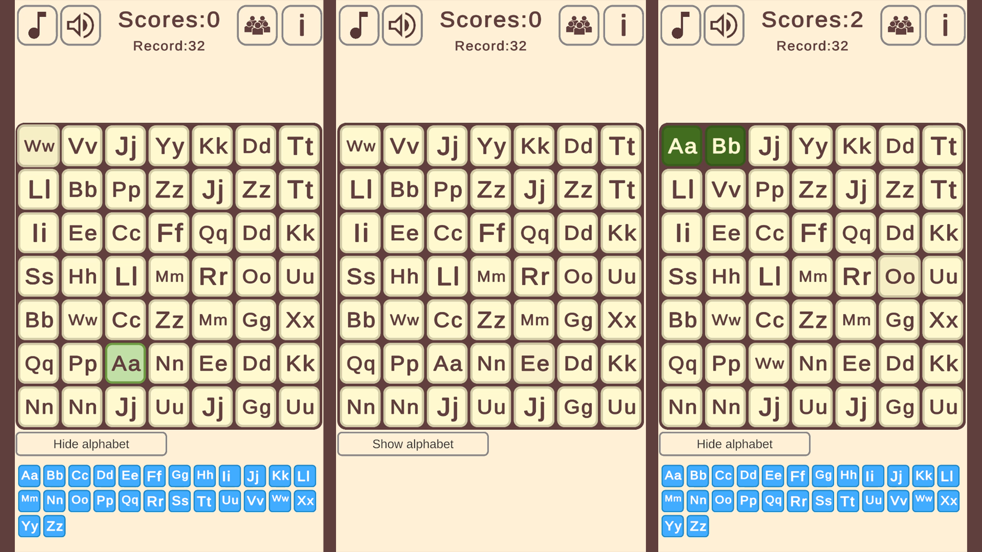Letters in Alphabetical Order : Sequence — screenshot 1