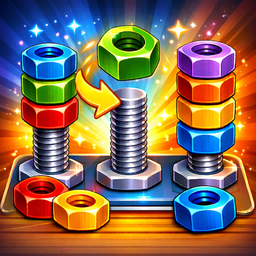 Гайки и болты: сортировка по цвету