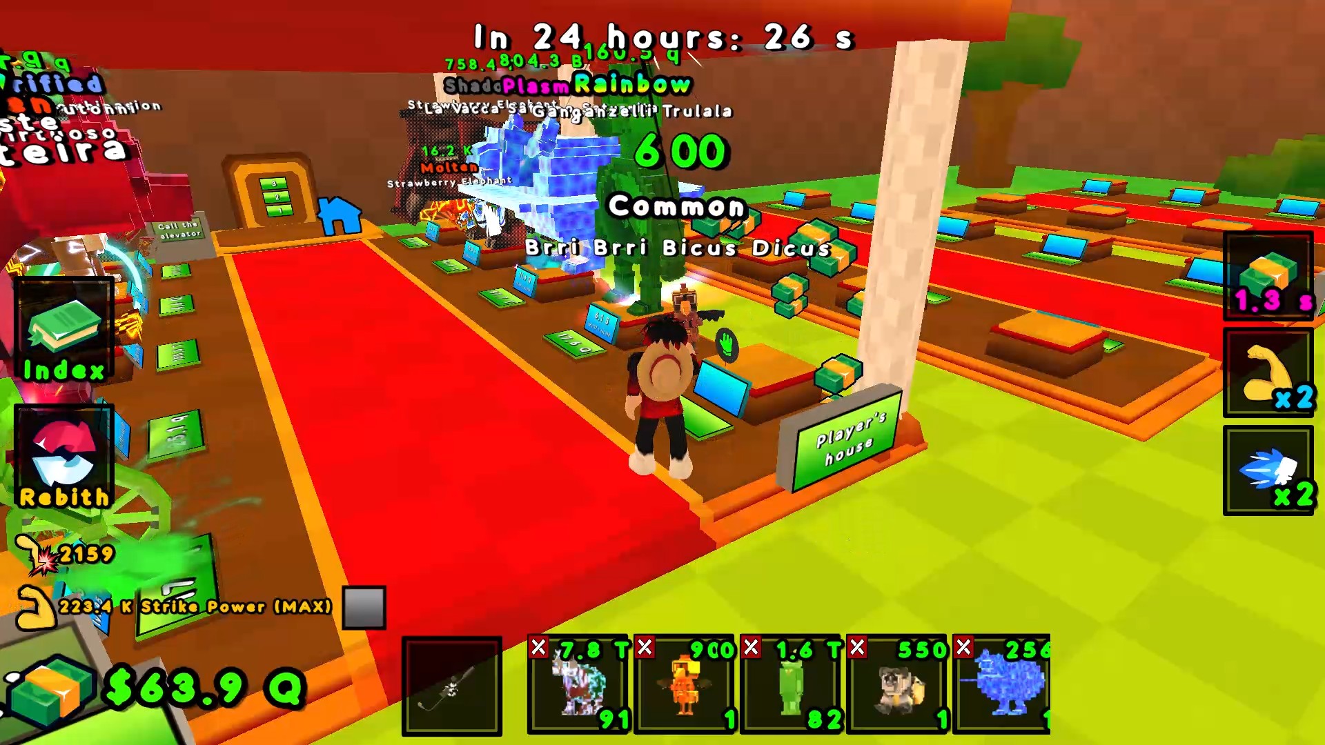 Kick the lucky block! +1 Brainrot! — screenshot 4