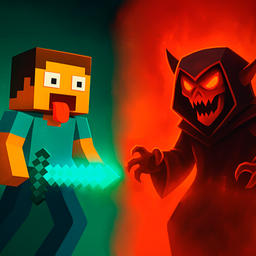 Победи босса крафт 3д