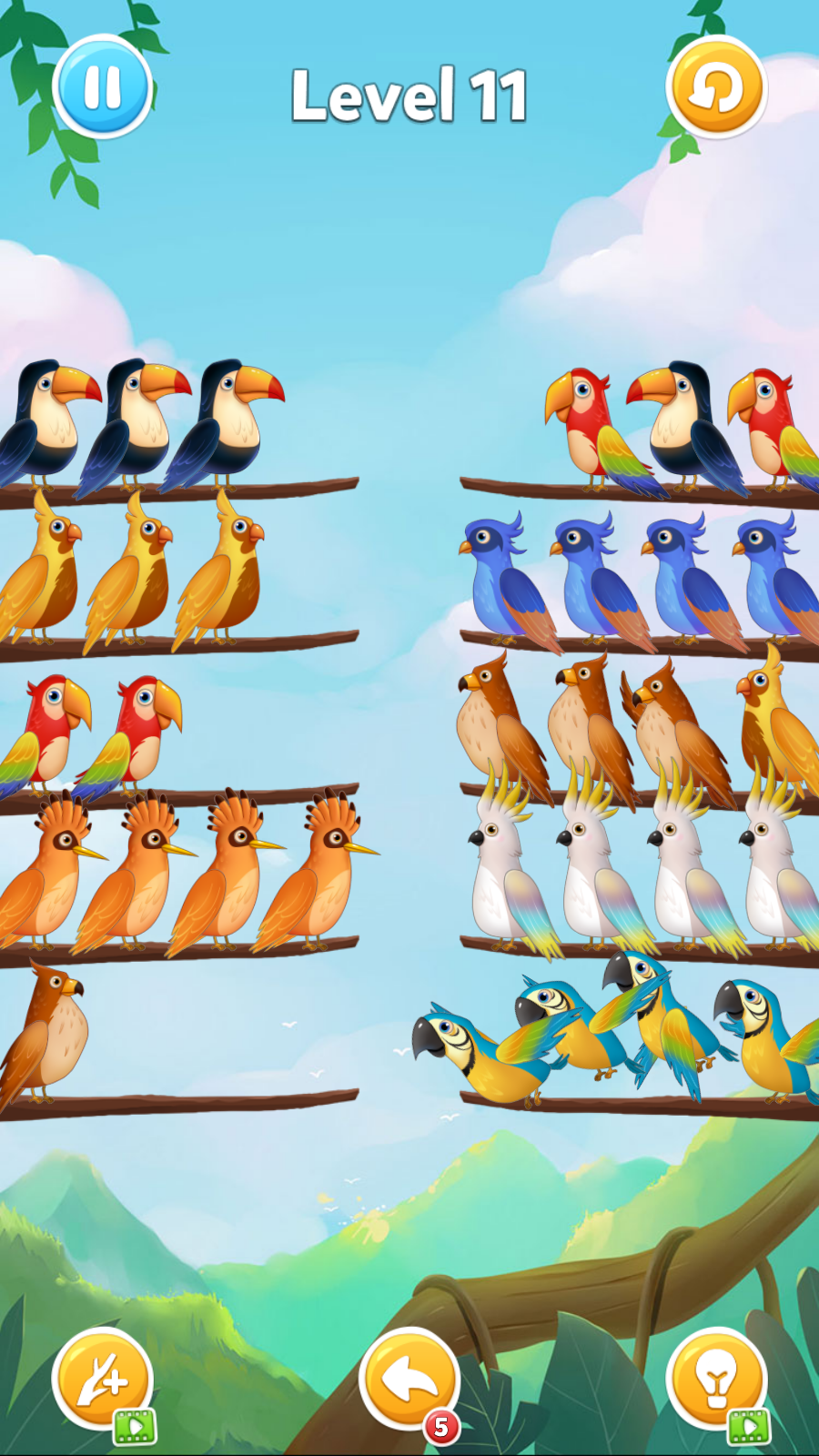 Bird Sort Puzzle screenshot 6