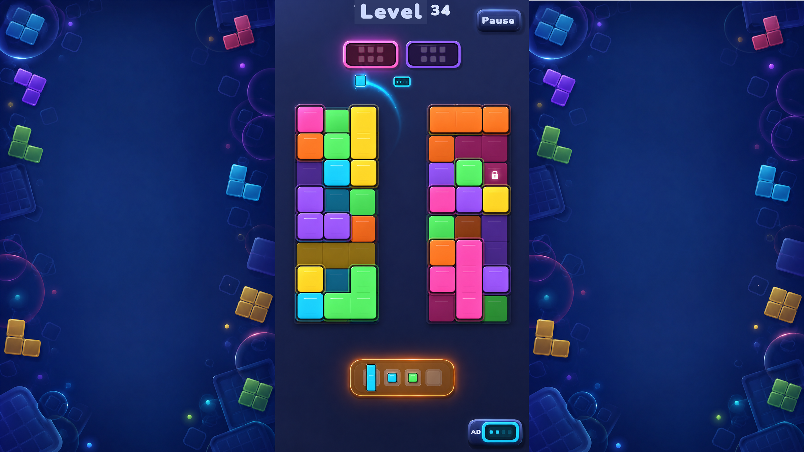 Glow Tile Jam — screenshot 3