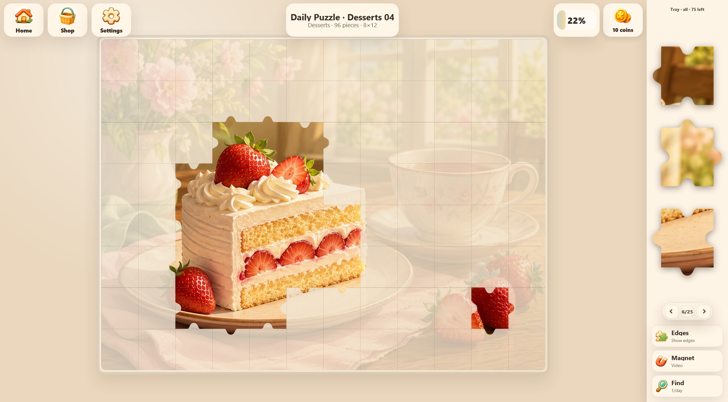 Уютные Пазлы: Ежедневная Коллекция — screenshot 5