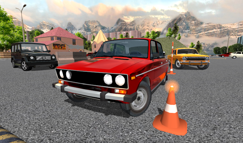 Real Car Parking Sim 3D game cover