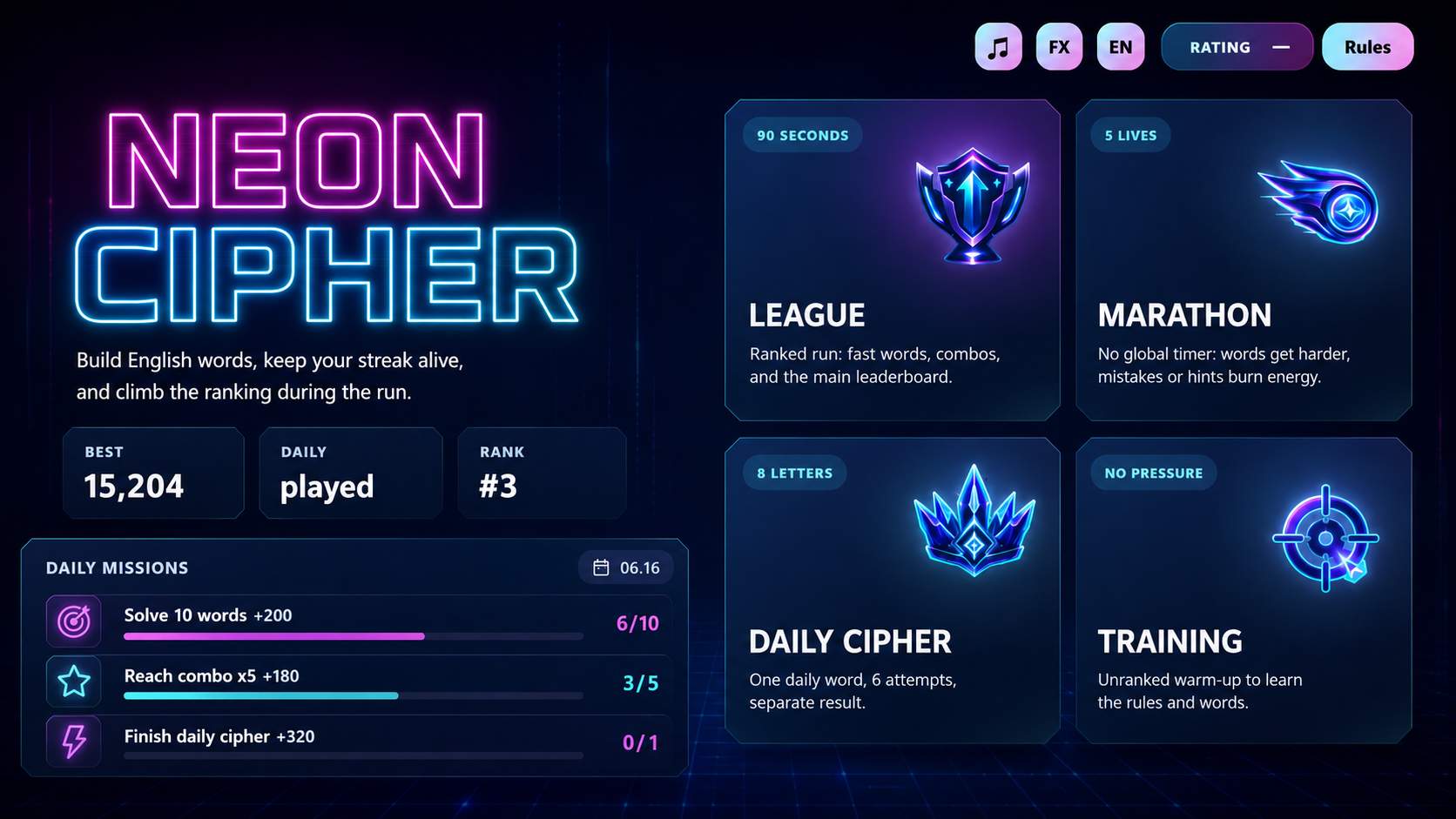 Neon Cipher — screenshot 4