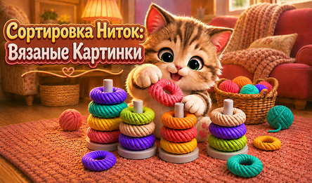 Сортировка Ниток: Вязаные Картинки