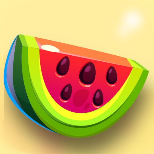 Merge the fruits to reach the watermelon icon