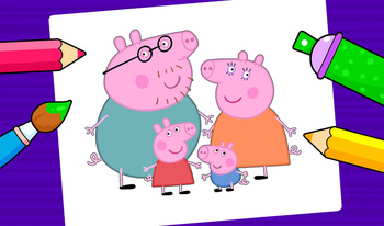 Peppa Pig - Coloring book for kids