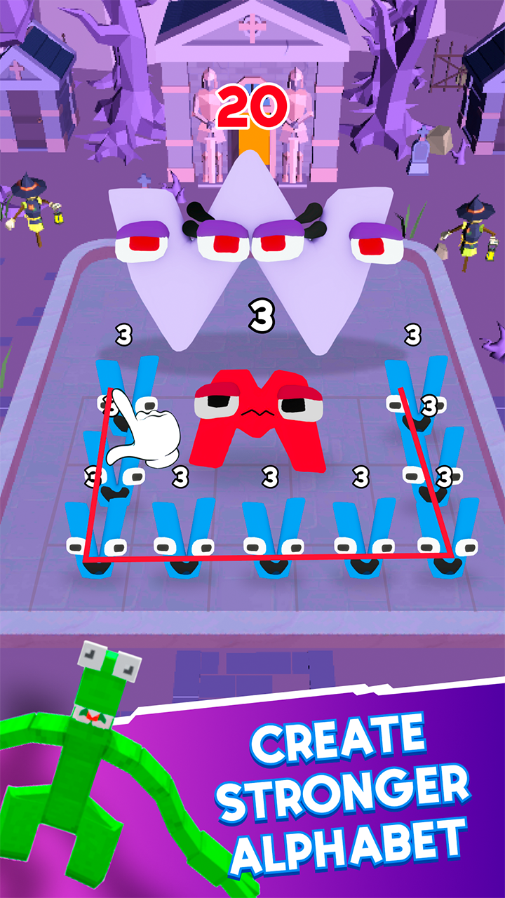 Alphabet Merge and Fight screenshot 4
