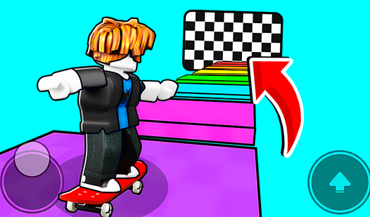 Noob Rides a Skateboard: Obby!