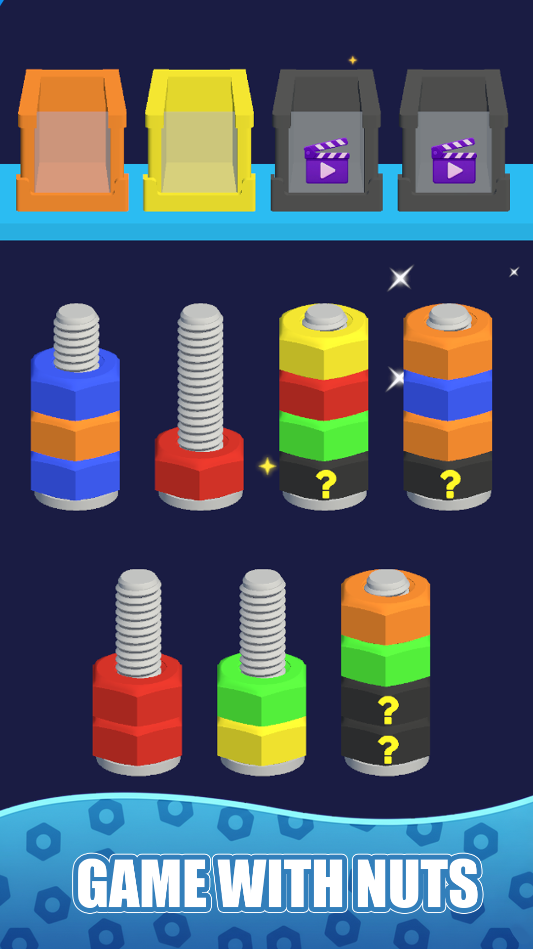 Sorting Nuts and Bolts by Color: Home Repair screenshot 4