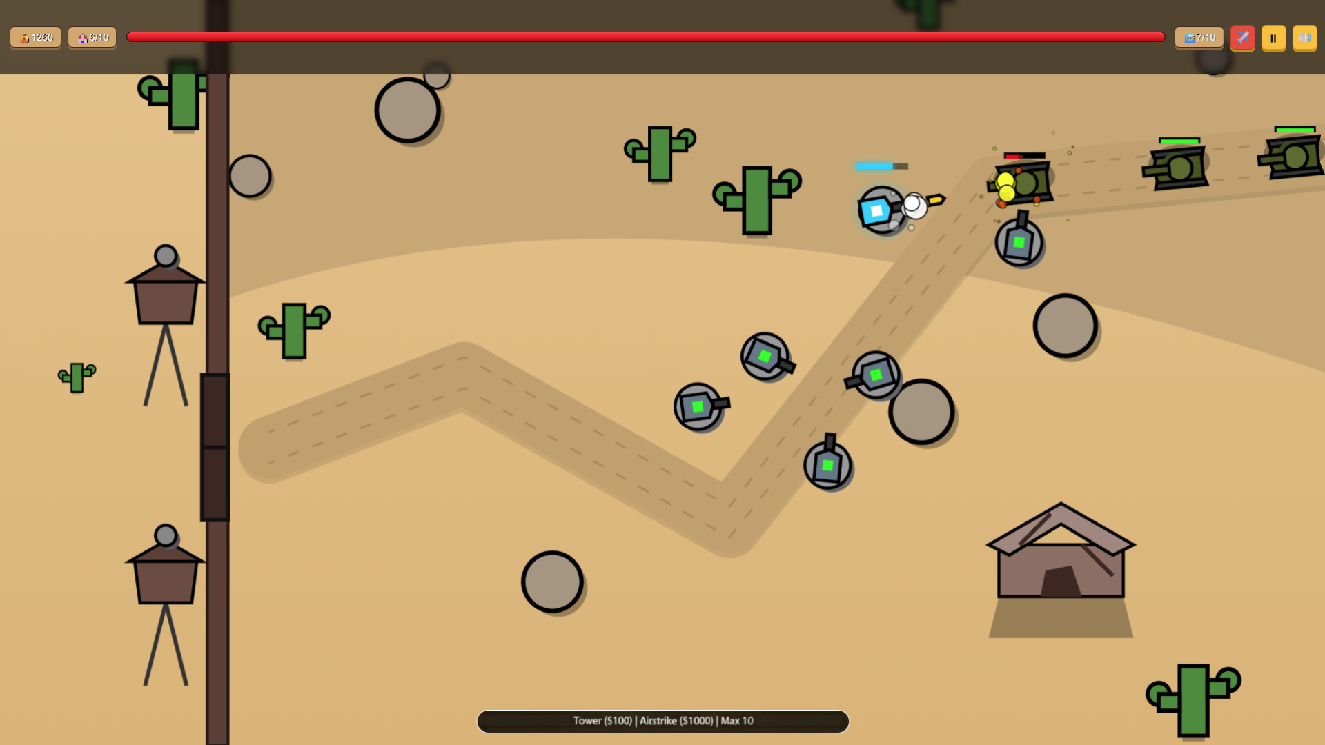 Desert Defense. Towers. — screenshot 1