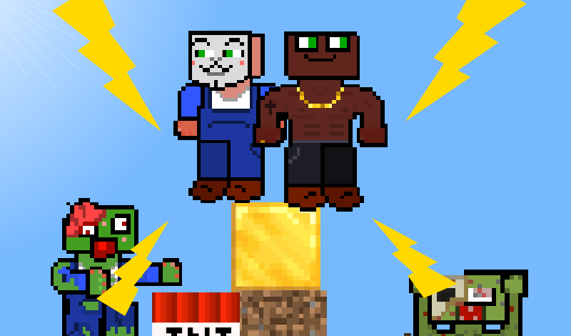 Mine: Noobers build a base game cover