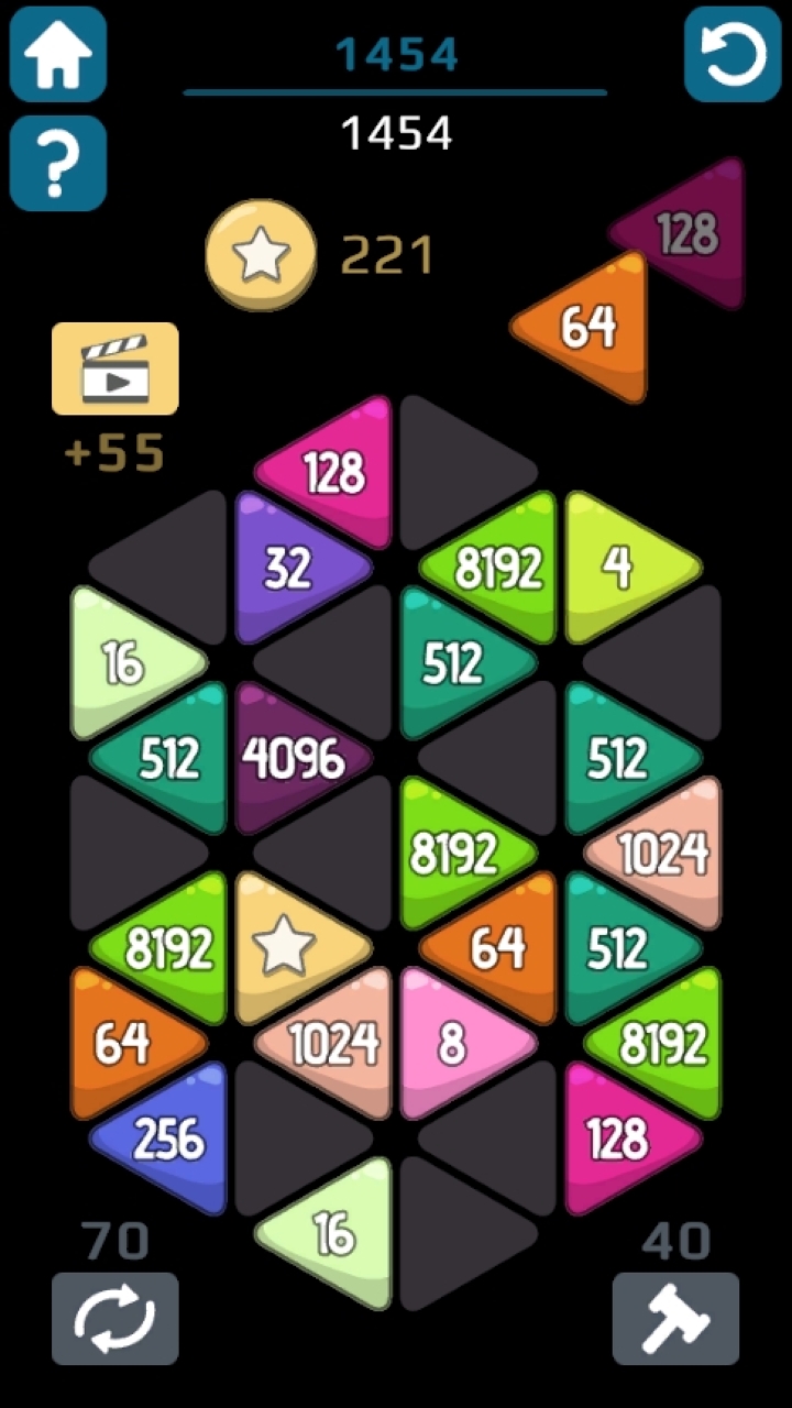 Triangles Dots 2048 screenshot 5