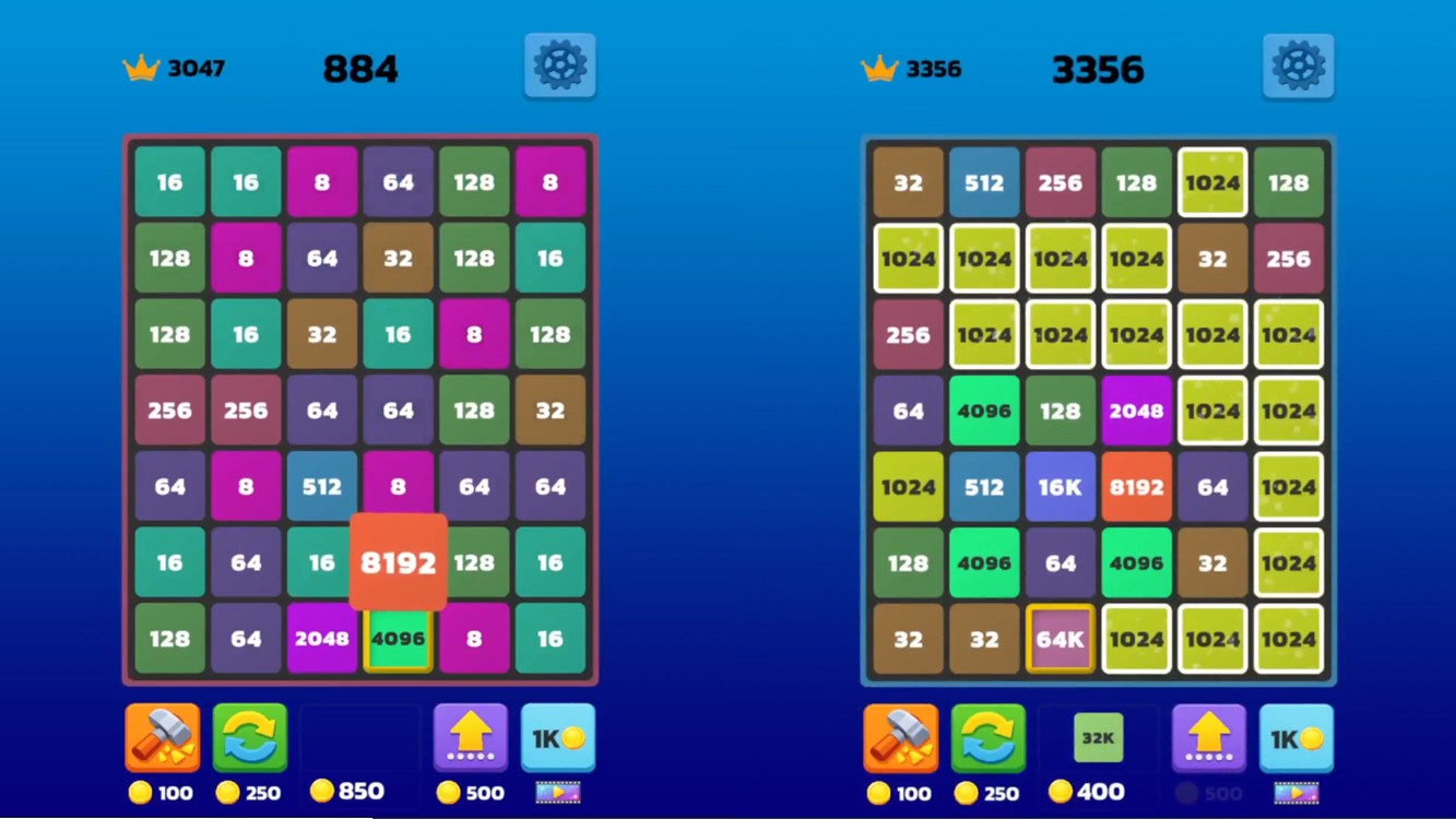 2048 Merge screenshot